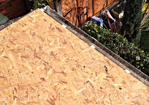 OSB Boards on flat roof