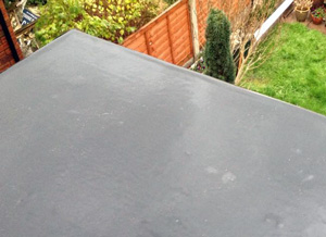 EPDM rubber sheet on flat roof